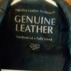Leather coat